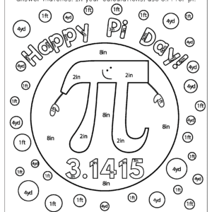 Pi coloring pages