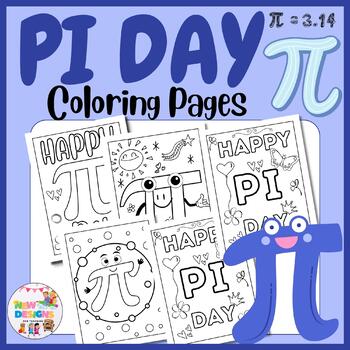 Pi day coloring pages printable coloring pages for kids tpt