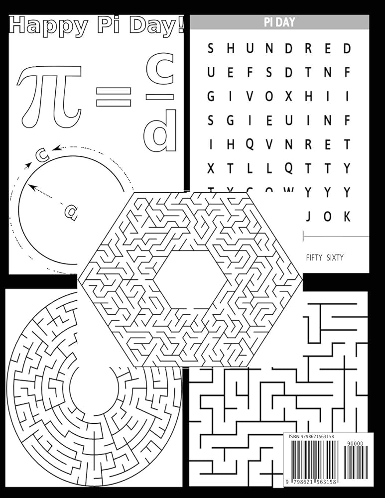 My password is the last digits of pi happy pi day coloring page word search puzzle maze book for pi day gifts publisher dream books