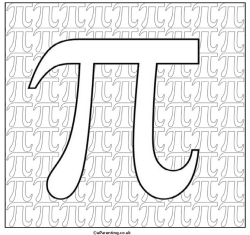 Pi day louring pages
