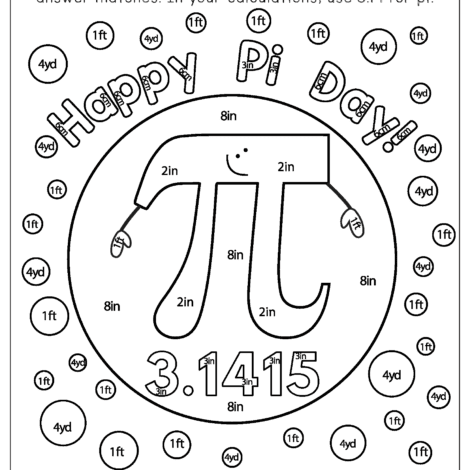 Pi coloring pages