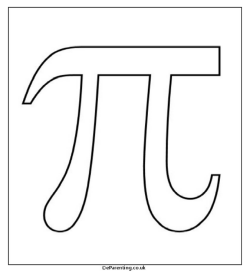 Pi day louring pages