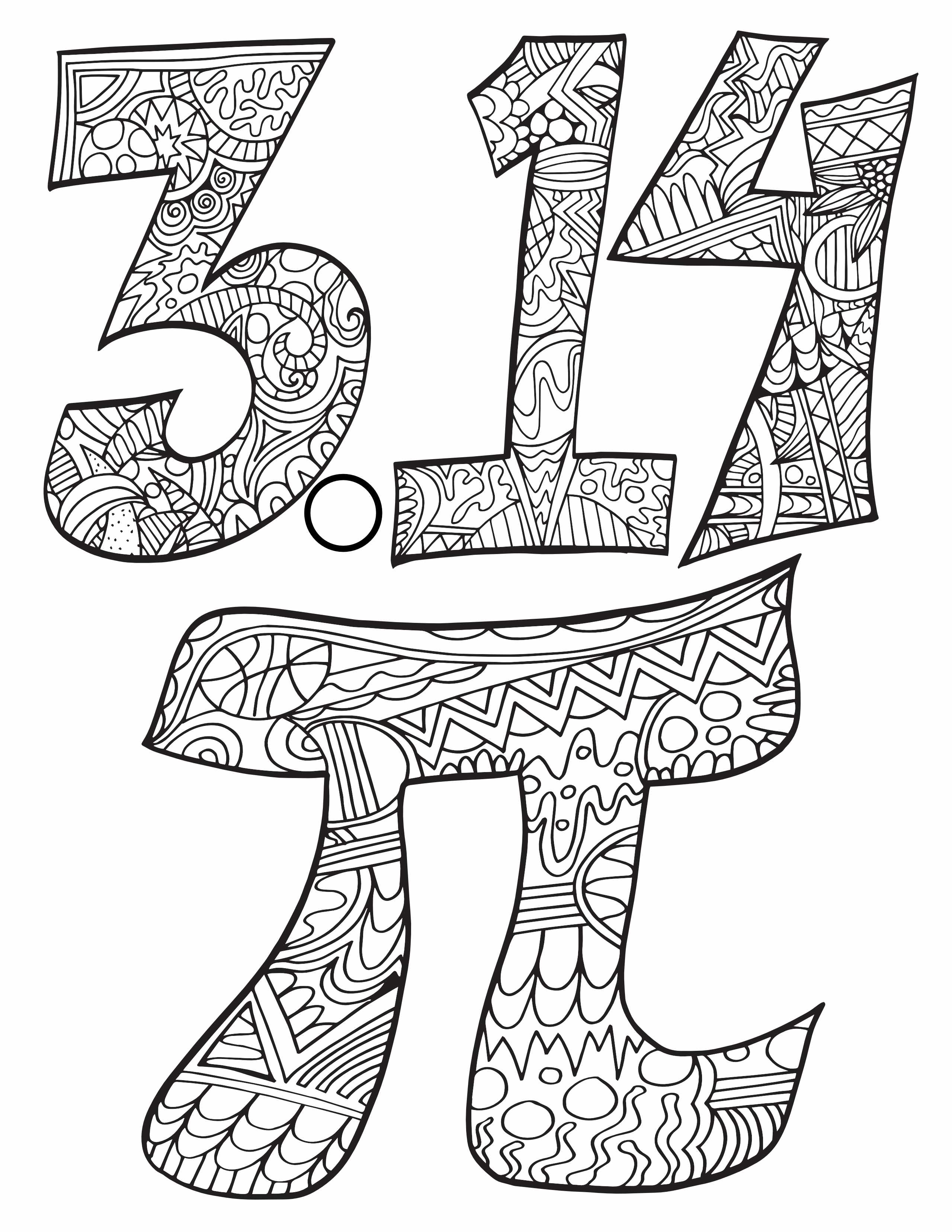 Free pi day coloring pages â stevie doodles