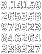 Pi day coloring pages free coloring pages