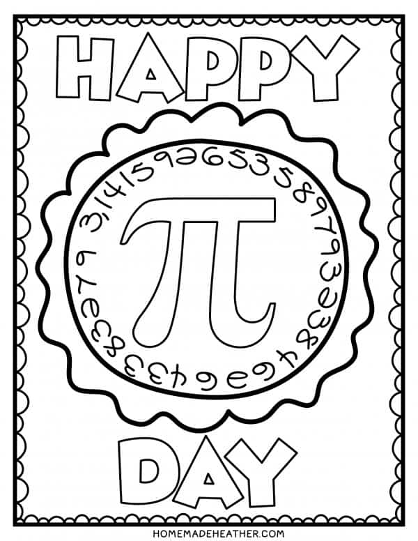 Free pi day activity printables homemade heather