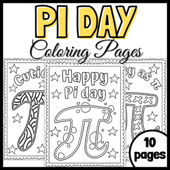 Pi day coloring pages pi day activities pi day worksheets tpt