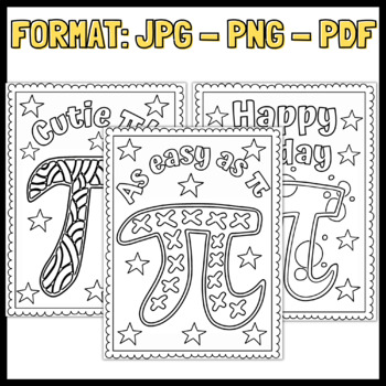 Pi day coloring pages pi day activities pi day worksheets tpt