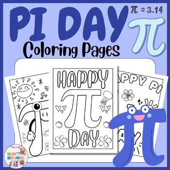 Pi day coloring pages printable coloring pages for kids tpt