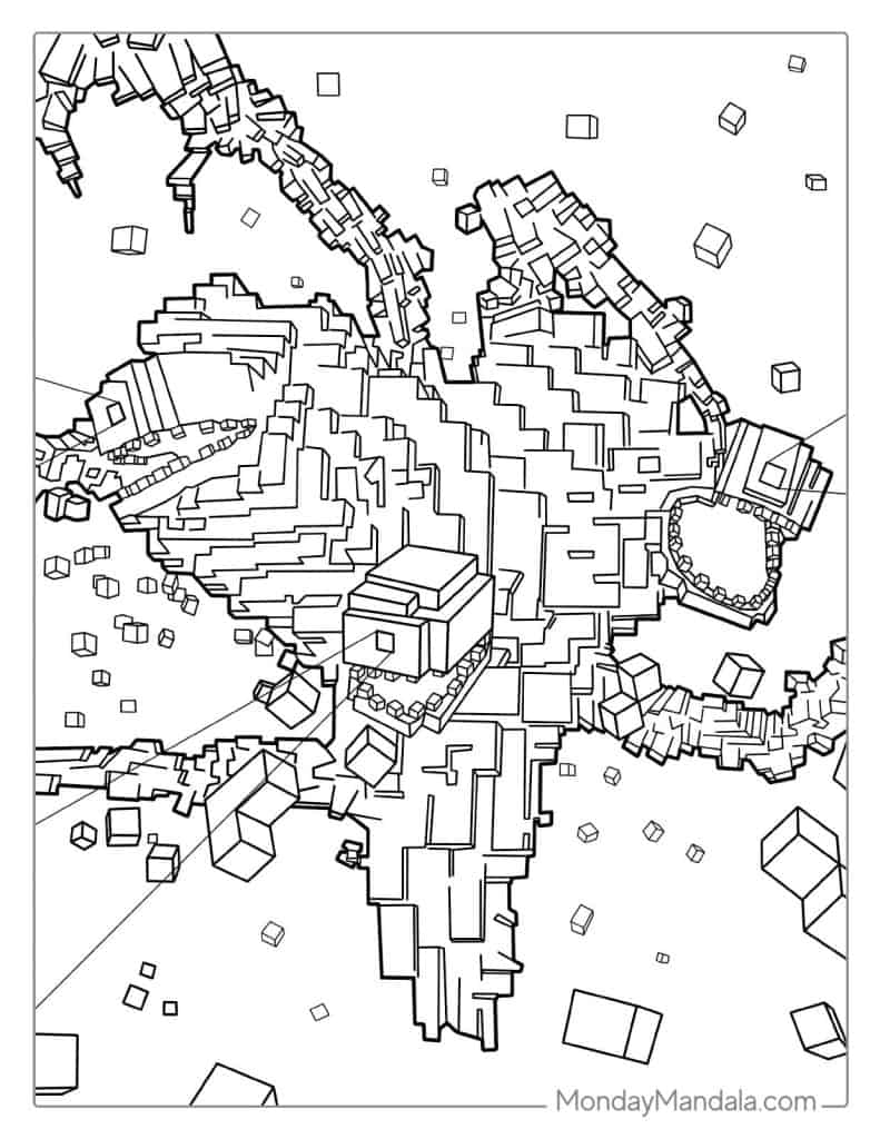 Minecraft coloring pages free pdf printables