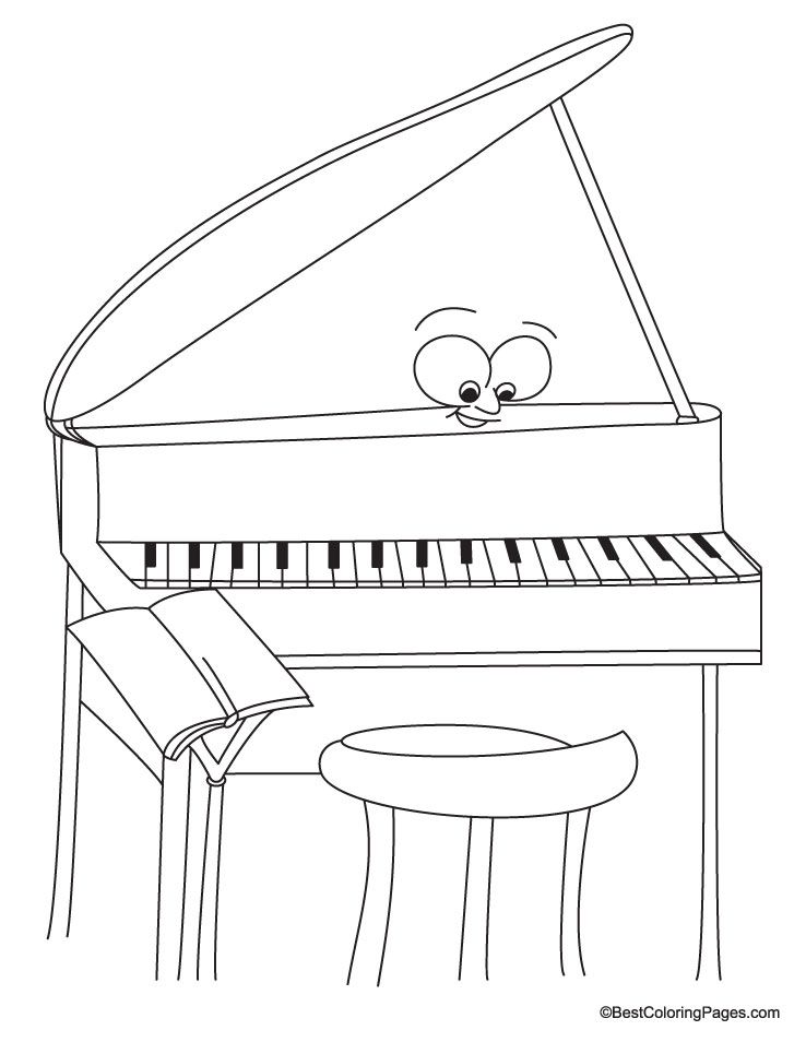 Piano coloring page download free piano coloring page for kids music coloring coloring for kids coloring pages for kids