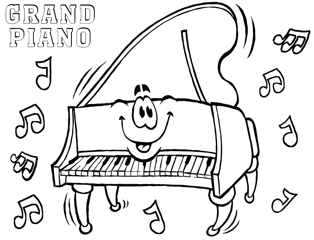 Coloring pages â crescendo professional piano