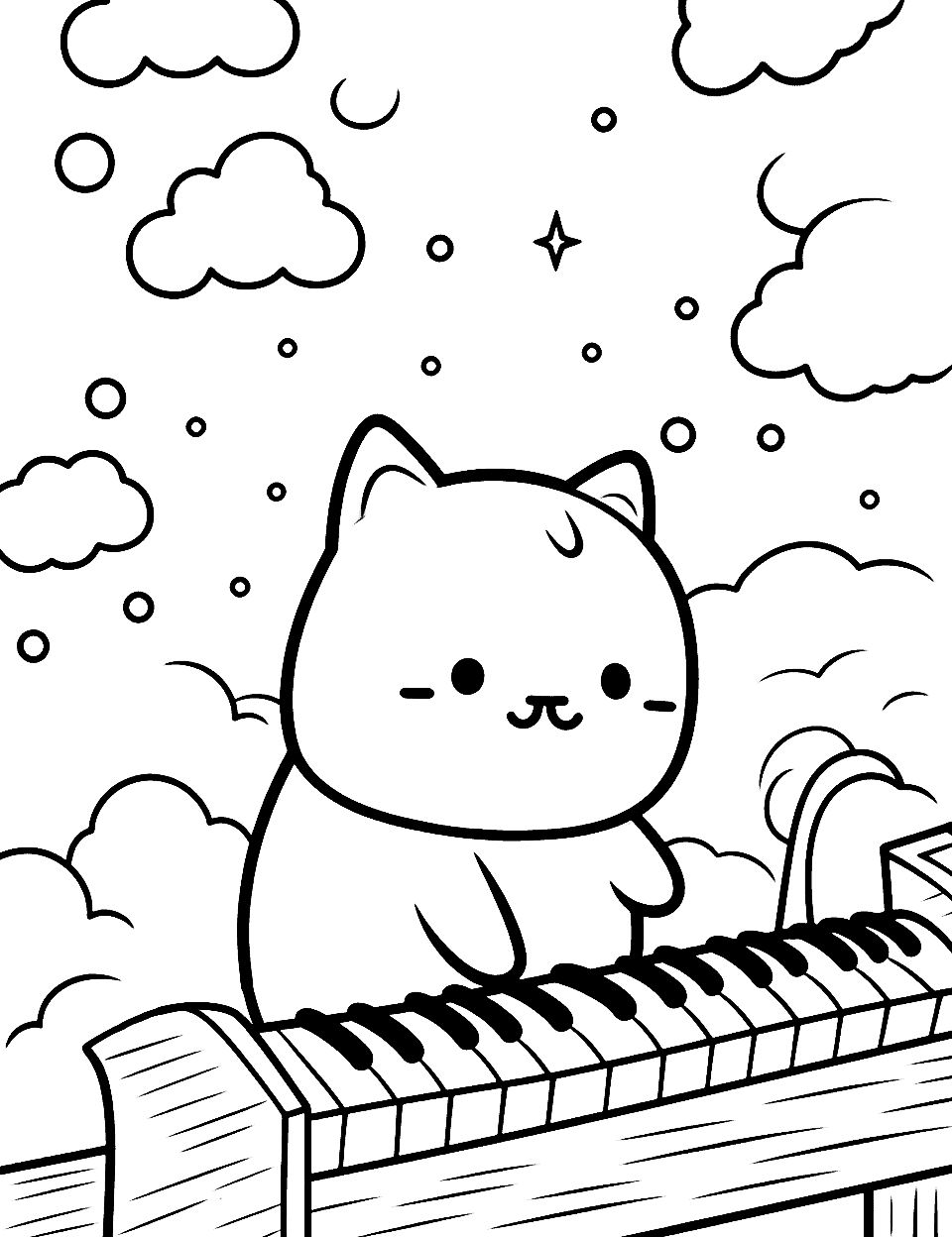 Kawaii coloring pages free printable sheets