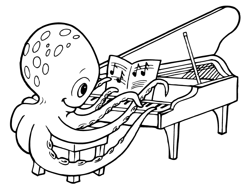 Coloring pages â crescendo professional piano