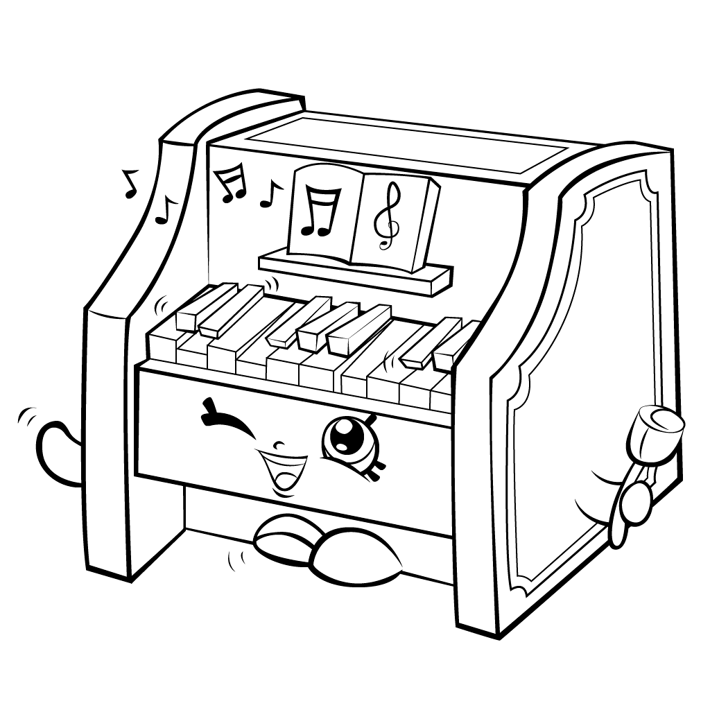 Piano coloring pages