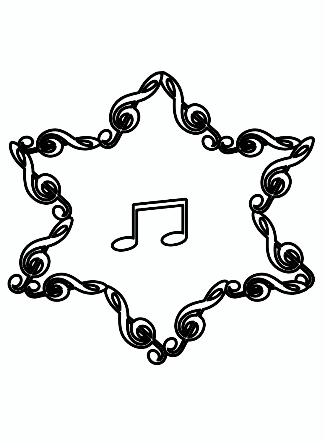 Music notes coloring pages printable for free download