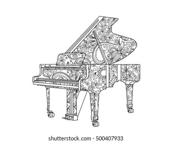 Piano coloring pages images stock photos d objects vectors