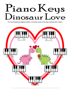 Valentines day music worksheets