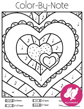 Valentines day music coloring pages color by note music coloring music coloring sheets music activities