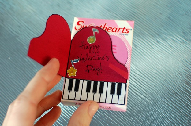 Piano valentine craft printable tutorial â color in my piano