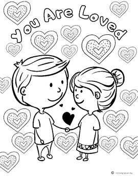 Valentines day coloring sheets valentines coloring book early finisher