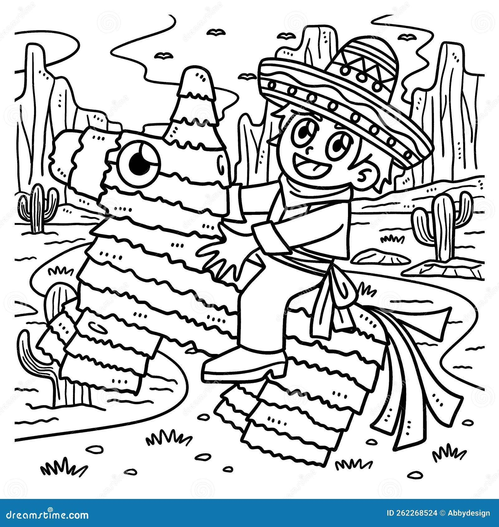 Fiesta coloring page stock illustrations â fiesta coloring page stock illustrations vectors clipart