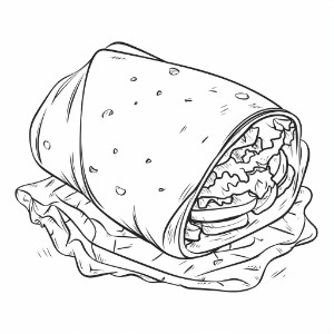 Free ð burrito coloring pages â coloring corner