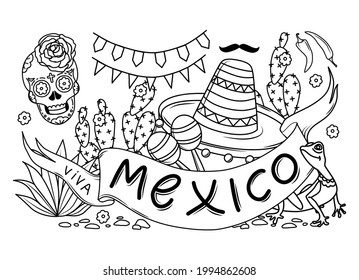 Mexican coloring pages images stock photos d objects vectors