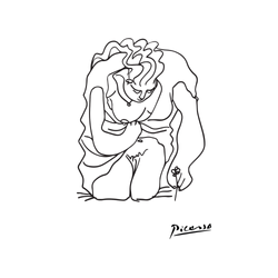 Picasso line drawing no