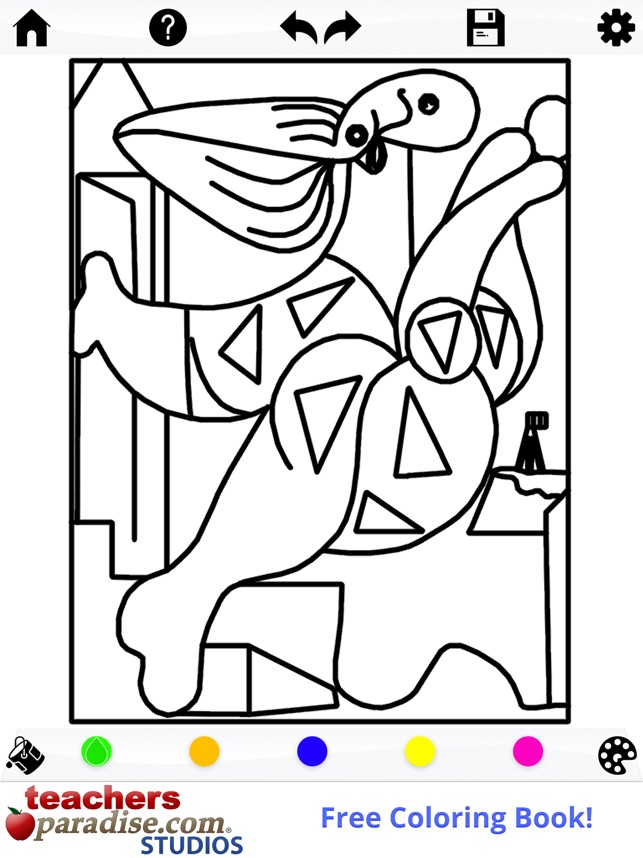 Picasso coloring coloring book for adults on the app store