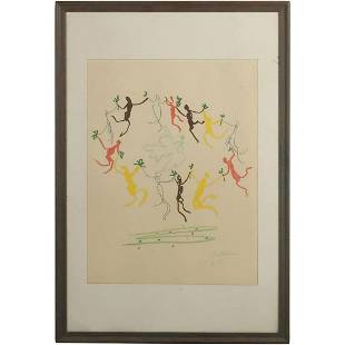 Picasso la ronde de la jeunesse lithograph