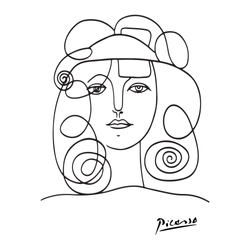 Picasso portrait of a woman