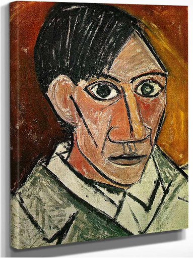 Self portrait by pablo picasso art reproduction from