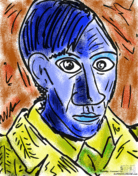 Self portrait by pablo picasso gallery super coloring