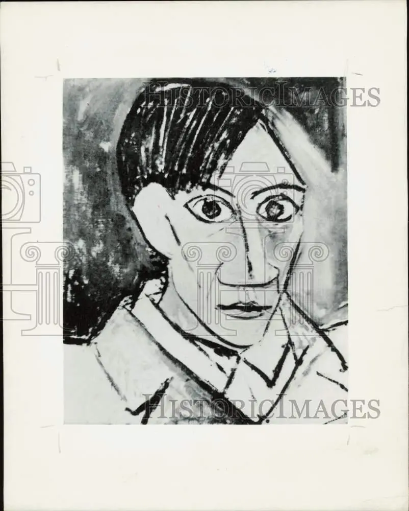 Press photo pablo picasso self