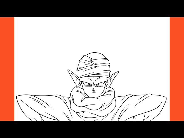 How to draw piccolo dragon ball super