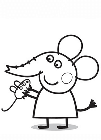 Emily elefante coloring page free printable coloring pages peppa pig coloring pages toy story coloring pages elephant coloring page