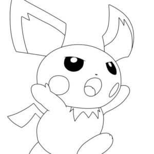 Pichu coloring pages printable for free download