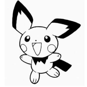 Pichu coloring pages printable for free download