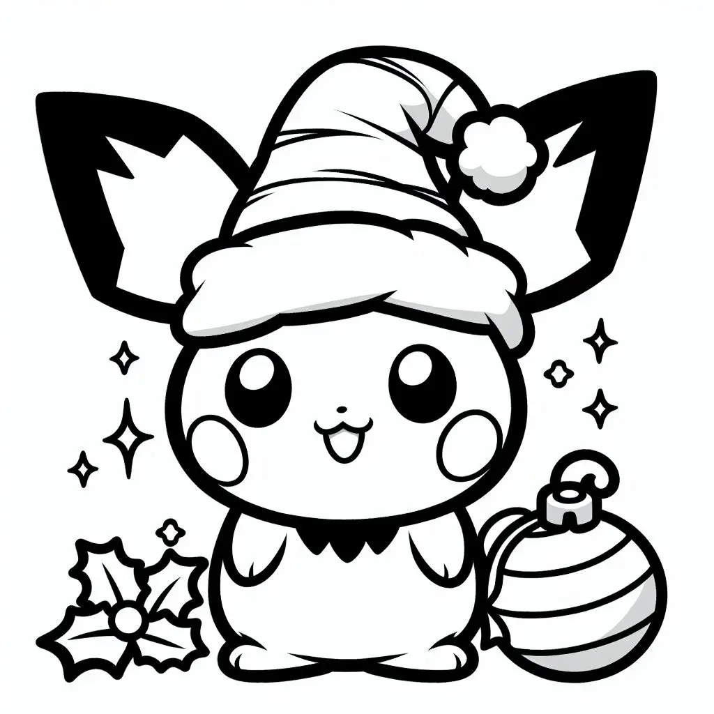 Pokemon pichu coloring page