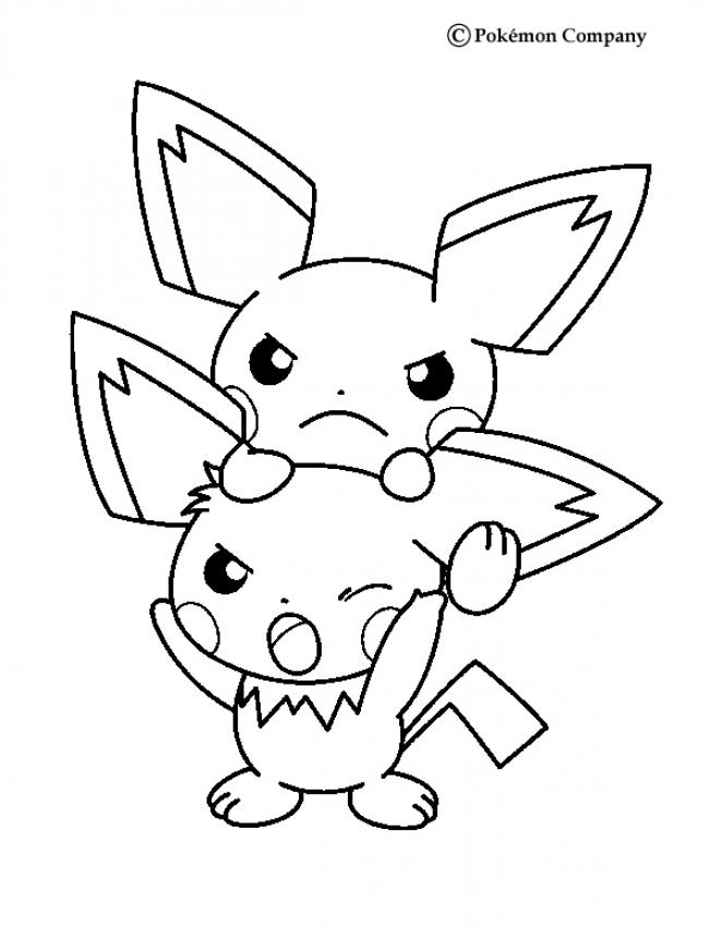 Pichu coloring pages