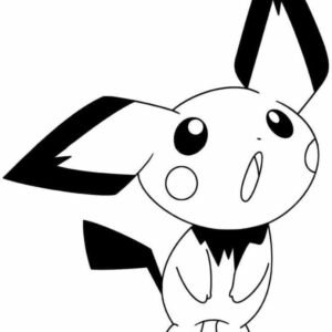 Pichu coloring pages printable for free download