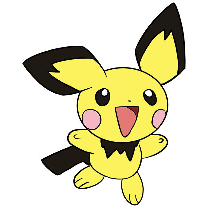 How to draw pichu pokãmon