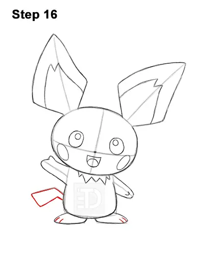 How to draw pichu pokemon video step