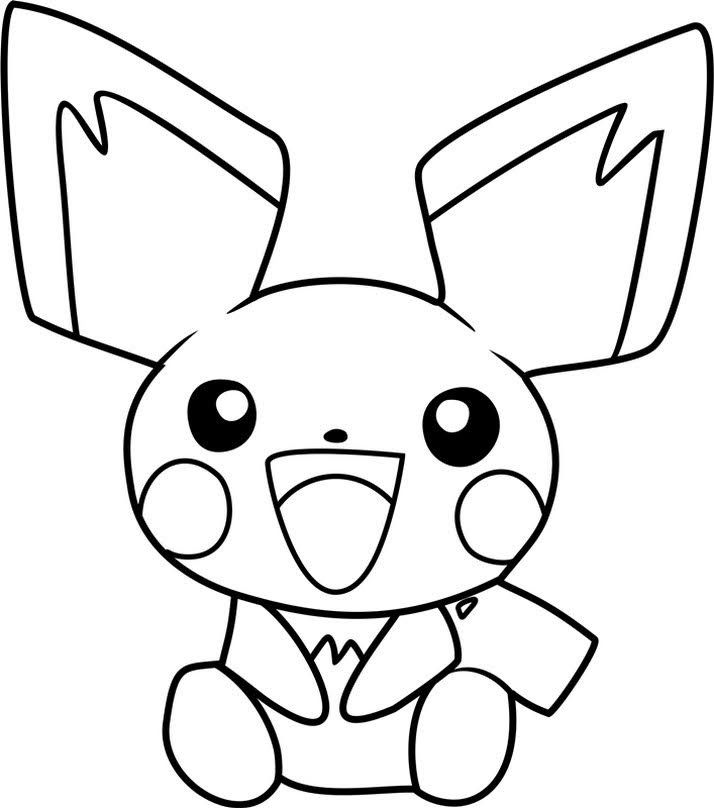 Free printable pictures of coloring pokemon pichu pokemon coloring pokemon coloring sheets pokemon coloring pages