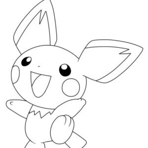 Pichu coloring pages printable for free download