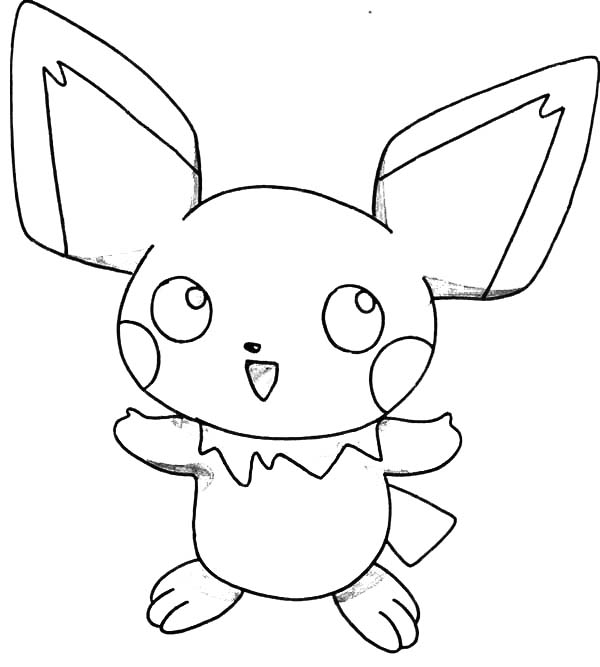 How to draw pichu coloring page color luna