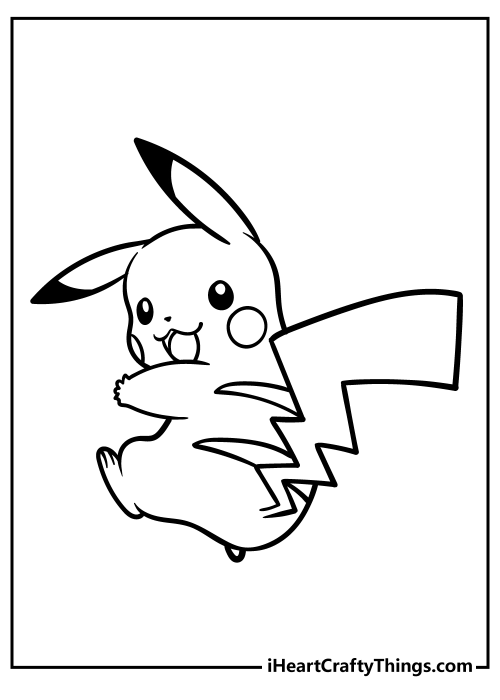 Pikachu coloring pages free printables