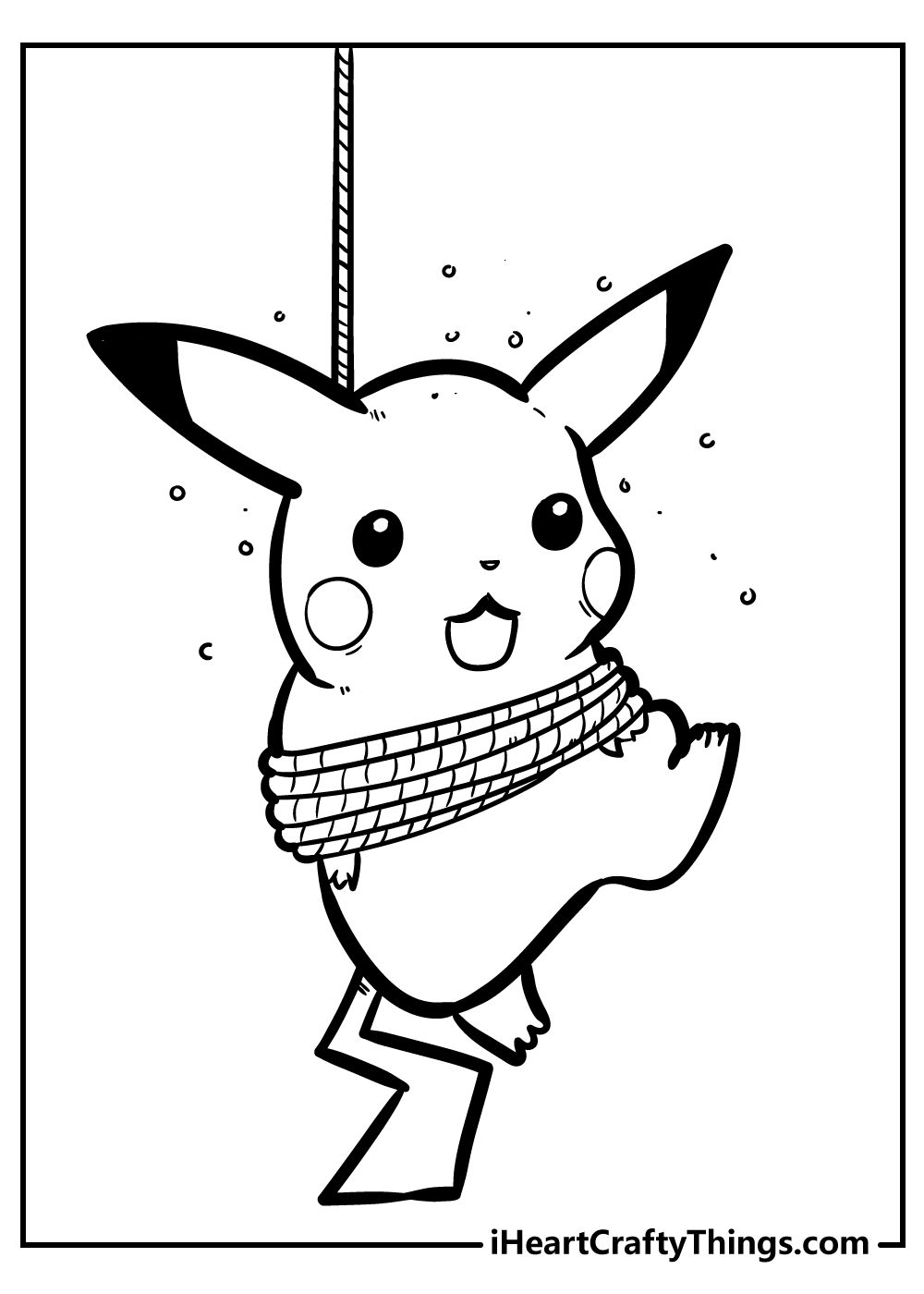 Pikachu coloring pages free printables