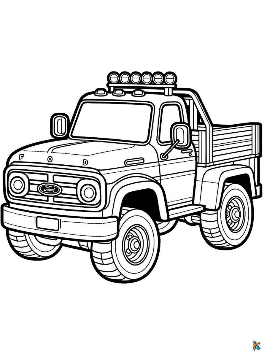 Truck coloring pages â