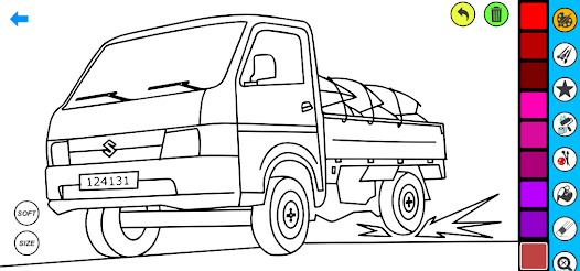 Pickup car coloring book